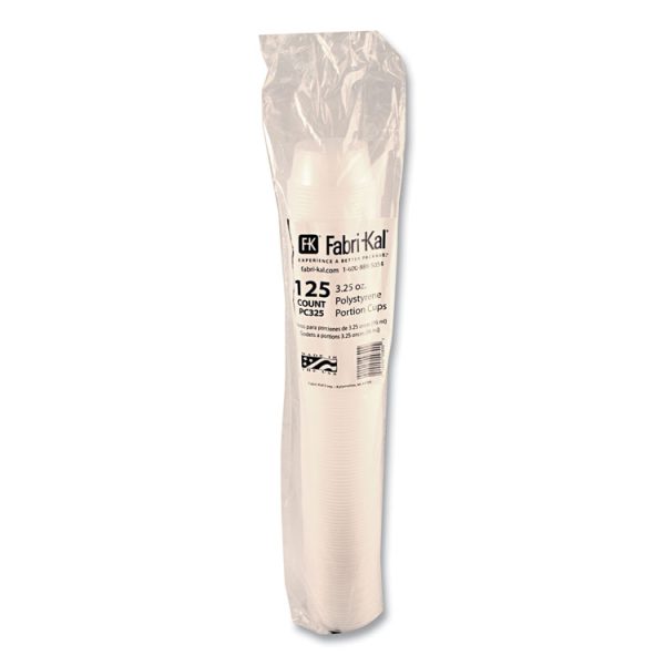 Portion Cups, 3.25 oz, Translucent, 125/Sleeve, 20 Sleeve/Carton - Image 3