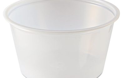 Portion Cups, 4 Oz, Clear, 125/sleeve, 20 Sleeves/carton