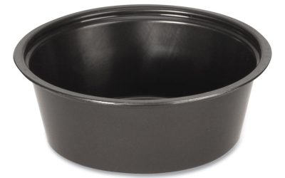 Portion Cups, 1.5 oz, Black, 250/Sleeve, 10 Sleeves/Carton