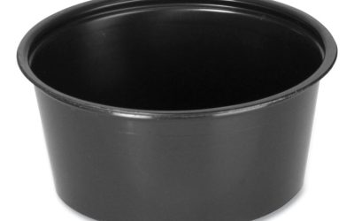 Portion Cups, 2 oz, Black, 2,500/Carton