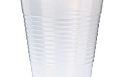 Rk Ribbed Cold Drink Cups, 12 Oz, Translucent, 50/sleeve, 20 Sleeves/carton