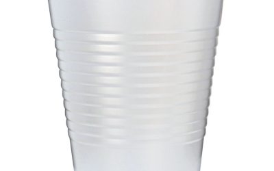 Rk Ribbed Cold Drink Cups, 16 Oz, Translucent, 50/sleeve, 20 Sleeves/carton