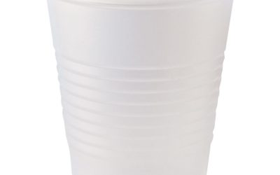 Rk Ribbed Cold Drink Cups, 5 Oz, Clear, 100/bag, 25 Bags/carton