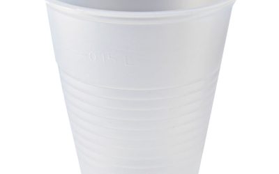 Rk Ribbed Cold Drink Cups, 7 Oz, Clear, 100 Bag, 25 Bags/carton