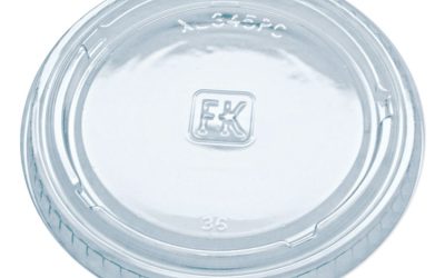 Portion Cup Lids, Fits 3.25 Oz To 5.5 Oz Cups, Clear, 2,500/carton