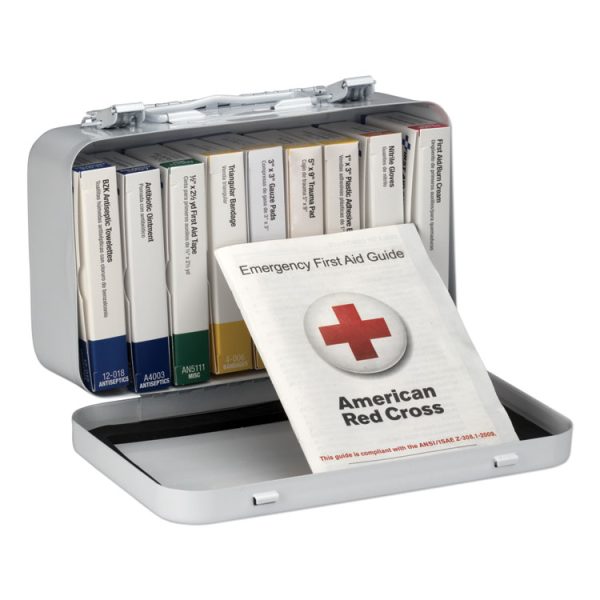 Unitized First Aid Kit For 10 People, 65 Pieces, Osha/ansi, Metal Case - Image 2