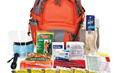 Emergency Preparedness First Aid Backpack, Xl, 63 Pieces, Nylon Fabric