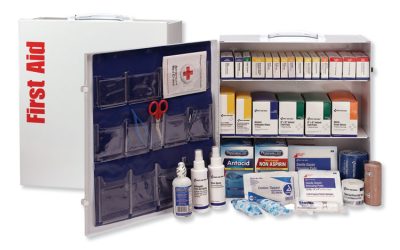 Ansi 2015 Class A+ Type I And Ii Industrial First Aid Kit 100 People, 676 Pieces, Metal Case