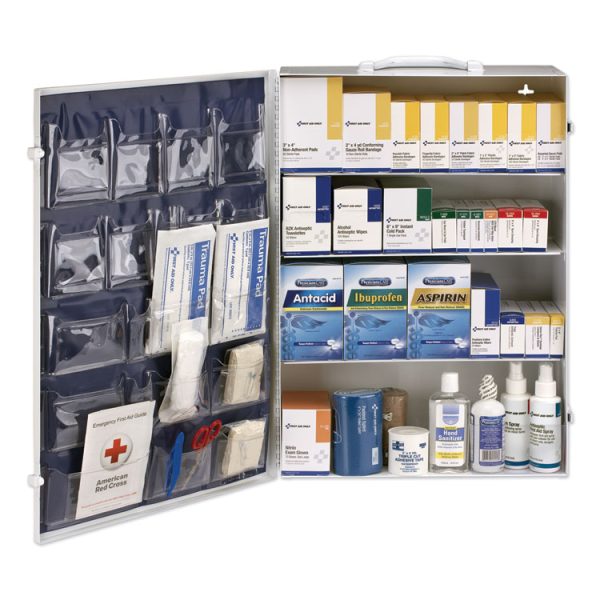 Ansi Class B+ 4 Shelf First Aid Station With Medications, 1,461 Pieces, Metal Case - Image 2