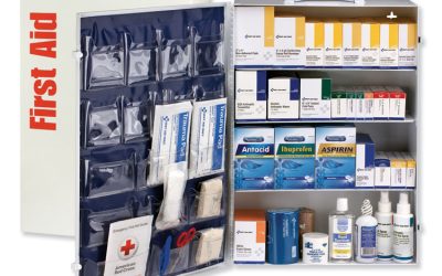 Ansi Class B+ 4 Shelf First Aid Station With Medications, 1,461 Pieces, Metal Case
