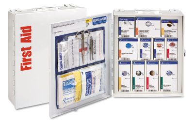 Ansi 2015 Smartcompliance General Business First Aid Station Class A, No Meds, 25 People, 94 Pieces, Metal Case