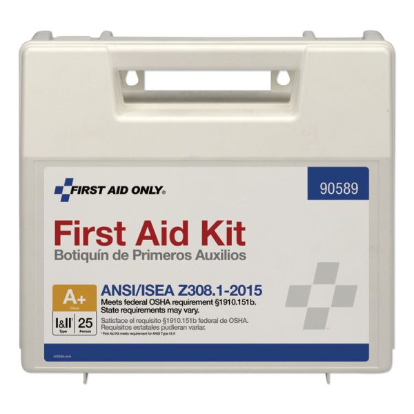 Ansi 2015 Compliant Class A+ Type I And Ii First Aid Kit For 25 People, 141 Pieces, Plastic Case - Image 5