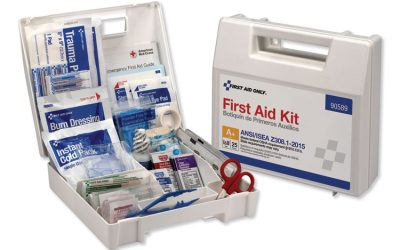 Ansi 2015 Compliant Class A+ Type I And Ii First Aid Kit For 25 People, 141 Pieces, Plastic Case