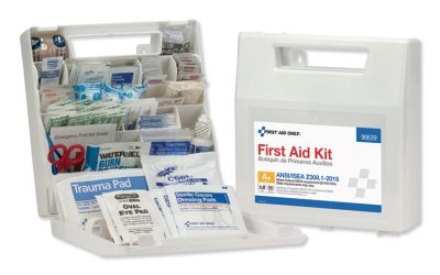 Ansi Class A+ First Aid Kit For 50 People, 183 Pieces, Plastic Case