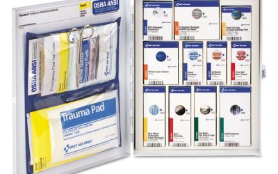 Ansi 2015 Smartcompliance Food Service Cabinet W/o Medication, 25 People, 94 Pieces, Metal Case