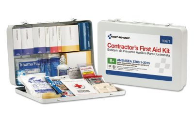 Contractor Ansi Class B First Aid Kit For 50 People, 254 Pieces, Metal Case