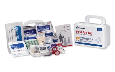 Ansi Class A 10 Person First Aid Kit, 71 Pieces, Plastic Case