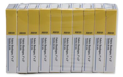 First-Aid Refill Fabric Adhesive Bandages, 1 X 3, 160/pack