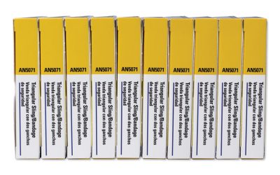 First-Aid Refill Sling/tourniquet Triangular Bandages, 40 X 40 X 56, 10/pack