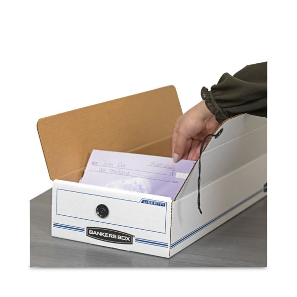 Liberty Check And Form Boxes, 11" X 24" X 5", White/blue, 12/carton - Image 4