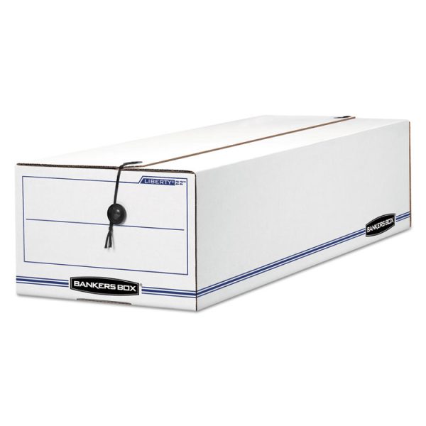 Liberty Check And Form Boxes, 9" X 24.25" X 7.5", White/blue, 12/carton