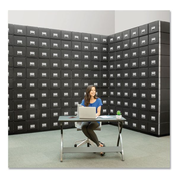 Staxonsteel Maximum Space-Saving Storage Drawers, Legal Files, 17" X 25.5" X 11.13", Black, 6/carton - Image 4
