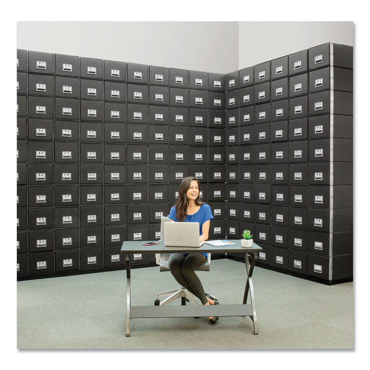 Staxonsteel Maximum Space-Saving Storage Drawers, Legal Files, 17" X 25.5" X 11.13", Black, 6/carton - Image 4