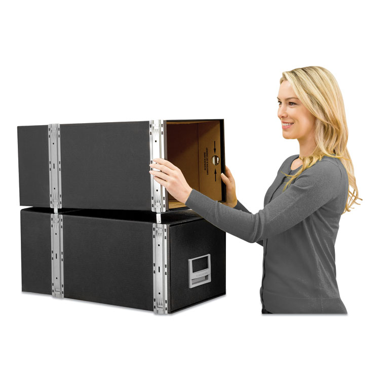 Staxonsteel Maximum Space-Saving Storage Drawers, Legal Files, 17" X 25.5" X 11.13", Black, 6/carton - Image 3