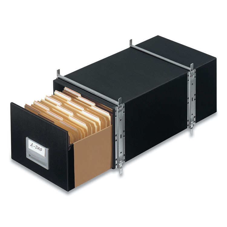 Staxonsteel Maximum Space-Saving Storage Drawers, Legal Files, 17" X 25.5" X 11.13", Black, 6/carton - Image 2