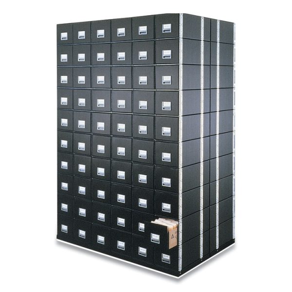 Staxonsteel Maximum Space-Saving Storage Drawers, Legal Files, 17" X 25.5" X 11.13", Black, 6/carton
