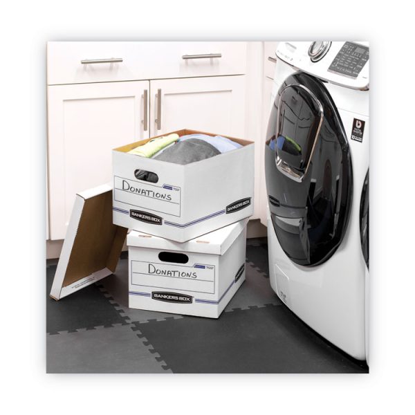 Stor/file Basic-Duty Storage Boxes, Letter/legal Files, 12" X 16.25" X 10.5", White, 20/carton - Image 5
