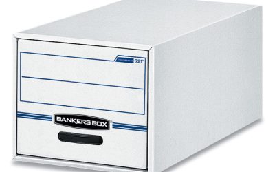 Stor/drawer Basic Space-Savings Storage Drawers, Letter Files, 14″ X 25.5″ X 11.5″, White/blue, 6/carton