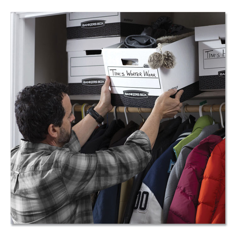 R-Kive Heavy-Duty Storage Boxes, Letter/legal Files, 12.75" X 16.5" X 10.38", Woodgrain, 12/carton - Image 5