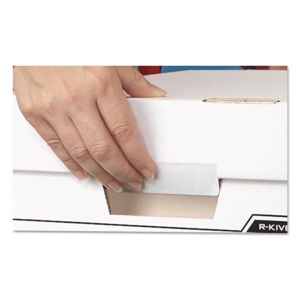 Binderbox Storage Boxes, Letter Files, 13.13" X 20.13" X 12.38", White/blue, 12/carton - Image 3