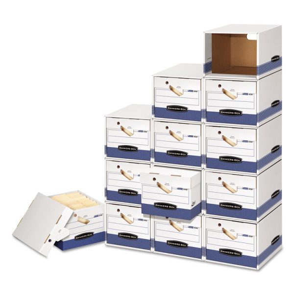 File/cube Box Shell, Legal/letter, 23.75 X 19.75, White/blue, 6/carton - Image 3