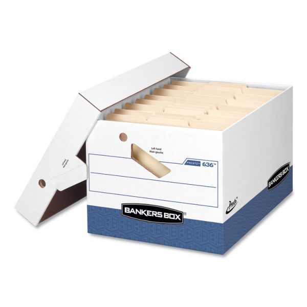 File/cube Box Shell, Legal/letter, 23.75 X 19.75, White/blue, 6/carton - Image 4