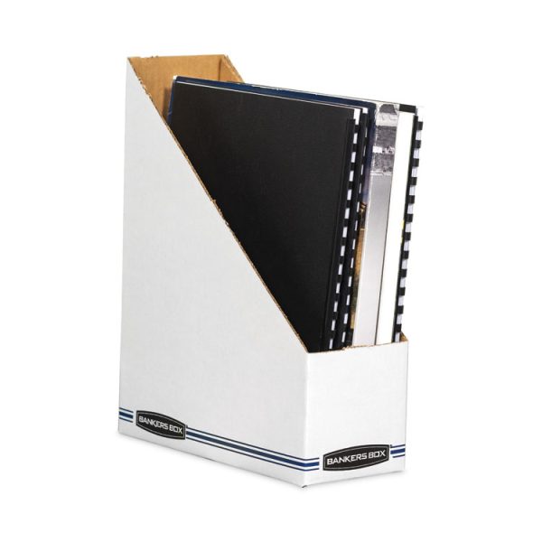 Stor/File Corrugated Magazine File, 4 x 9.25 x 11.75, White, 12/Carton - Image 5