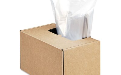 Shredder Waste Bags, 50 Gal Capacity, 50/carton