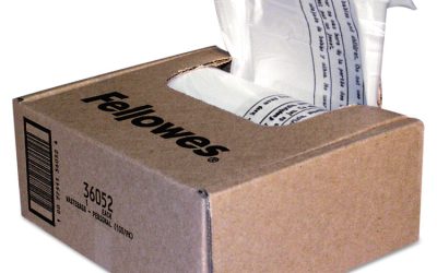 Shredder Waste Bags, 6-7 Gal Capacity, 100/carton