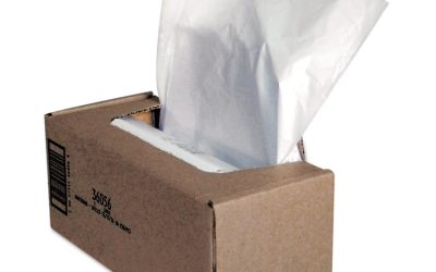 Shredder Waste Bags, 25 Gal Capacity, 50/carton