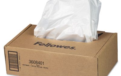 Shredder Waste Bags, 16 To 20 Gal Capacity, 50/carton