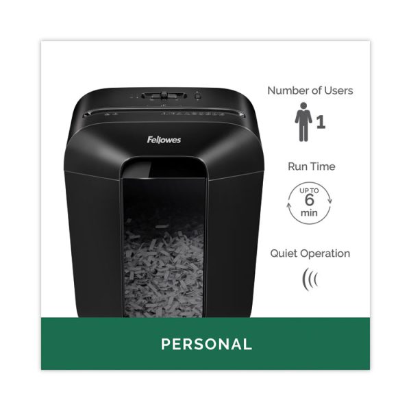 Powershred Lx45 Cross-Cut Shredder, 8 Manual Sheet Capacity - Image 2