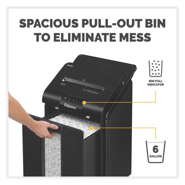 Automax 100m Auto Feed Micro-Cut Shredder, 100 Auto/10 Manual Sheet Capacity - Image 7