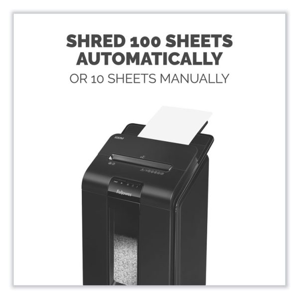 Automax 100m Auto Feed Micro-Cut Shredder, 100 Auto/10 Manual Sheet Capacity - Image 2