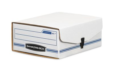 Liberty Binder-Pak, Letter Files, 9.13″ X 11.38″ X 4.38″, White/blue