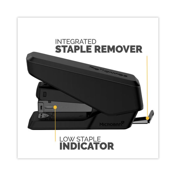 LX840 EasyPress Half Strip Stapler, 25-Sheet Capacity, Black - Image 4