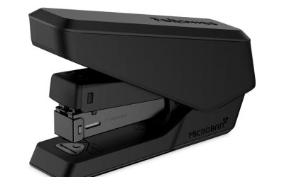 LX840 EasyPress Half Strip Stapler, 25-Sheet Capacity, Black