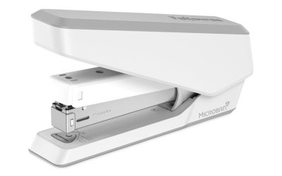 LX850 EasyPress Full Strip Stapler, 25-Sheet Capacity, White