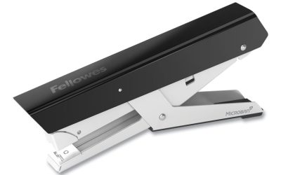 LX890T Handheld Plier Stapler, 40-Sheet Capacity, 0.25″; 0.31″ Staples, Black/White