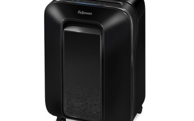 Powershred LX200 Micro-Cut Shredder, 12 Manual Sheet Capacity, Black